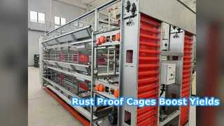 Galvanized Layer Cages Boost Egg Production